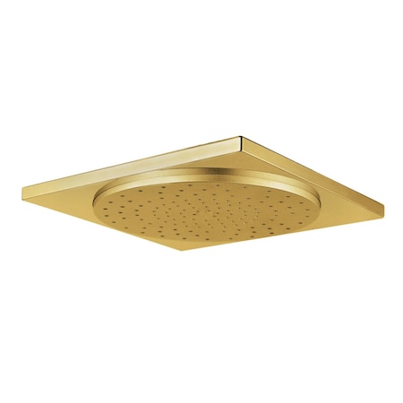 Kingston Brass Shower Head, Brushed Brass, Wall Mount KX8227